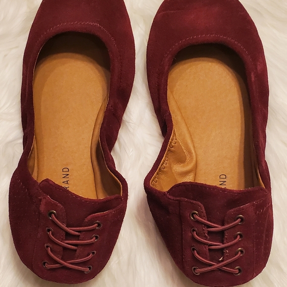 Lucky Brand Echo 3 Ballet Flats in Burgundy - Picture 3 of 5